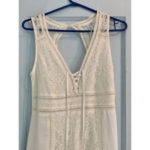 Altar’d State Lace White Maxi Dress-  (S)